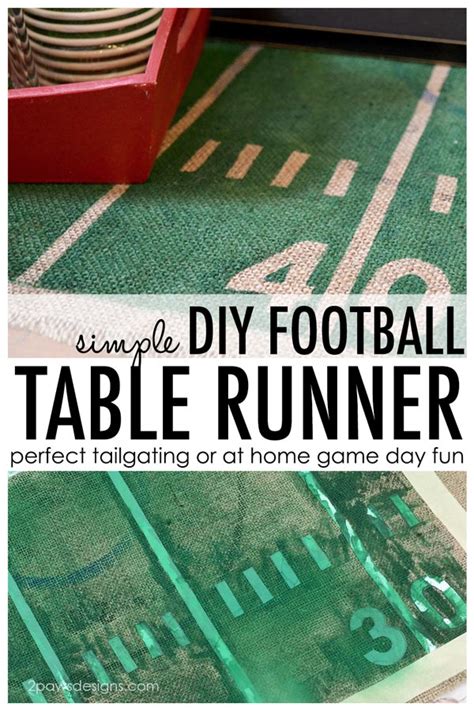 Homemade Table Runner Ideas Sports Theme 的图像结果