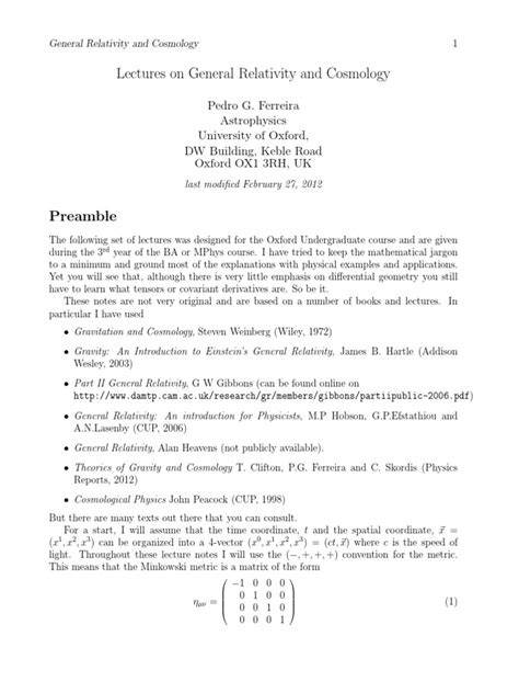 General Relativity Lecture 2 的图像结果