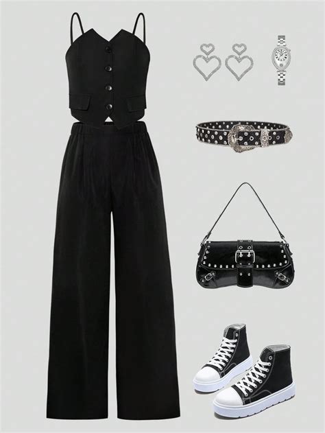 2pcs/Set Teenager Girls Casual Elegant Academic Style Outfit, Includes ...