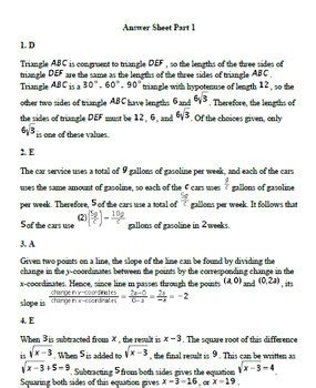 Image result for IES Sat Math Test 2