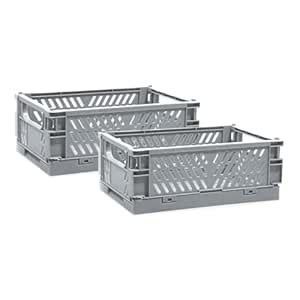 Kuber Industries (Set of 2) Small & Rugged Plastic Basket for Storage ...