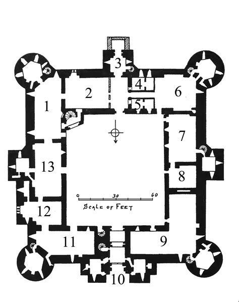 Kasteel De Borrekens Castle Floor Plans Medieval