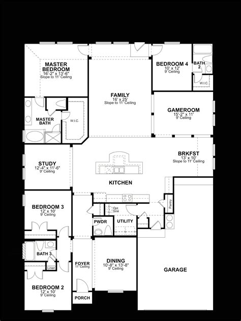 Ryland Floor Plans 3 Bedroom Townhouse