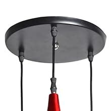 Buy Round Cluster Red Colour Chandeliers Aluminium Hanging Ceiling ...
