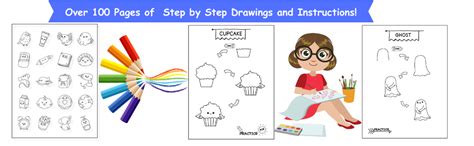 How To Draw 101 Cute Stuff For Kids: Simple Step-by-Step Guide Book For ...