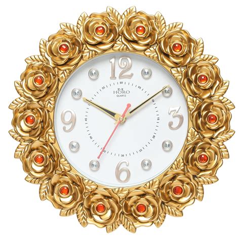 Buy HORO Rose Design With Colore Full Stones -12 Inch Digital Wall ...