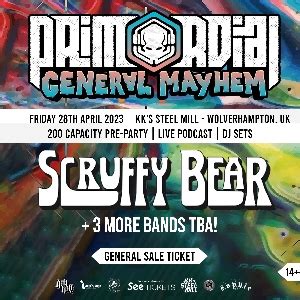 See Tickets - PRIMORDIAL GENERAL MAYHEM - PRE PARTY Tickets and Dates