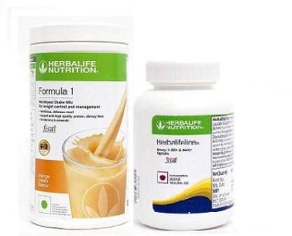 Herbalife Nutrition FORMULA 1 ORANGE + HERBALIFELINE Combo Price in ...