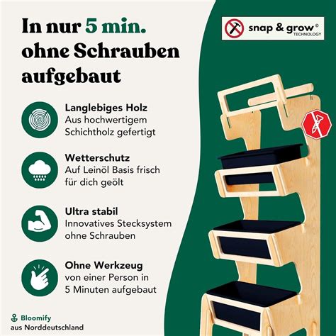 Vergada Bloomify® Vertical Raised Bed with 4 Levels Made of India | Ubuy