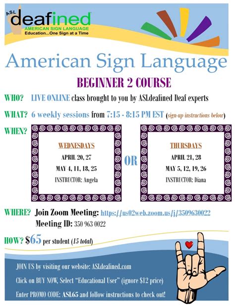 Image result for Free ASL Lessons