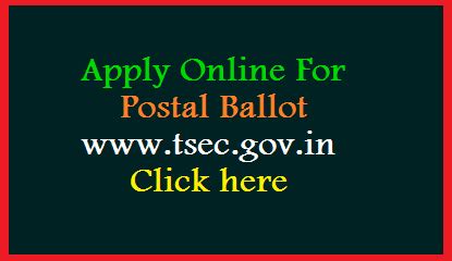 How to Apply for Postal Ballot in Telangana Muncipal elections 2020 ...