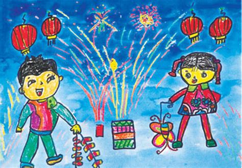 春节儿童画：春节儿童画_春节儿童画_教育_太平洋亲子网