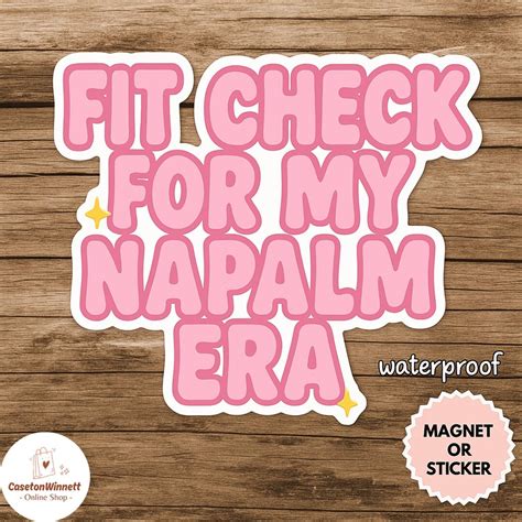 Fit Check for My Napalm Era Sticker/car Magnet – KPOP MIRA Lyric ...
