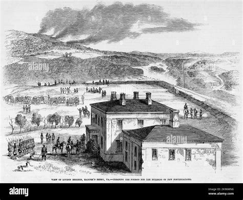 View of Loudon Heights, Harper's Ferry, Virginia - Clearing the forests ...