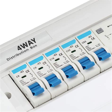 AYNEFY 4 Way Consumer Unit Circuit Breaker Panel, | Ubuy India