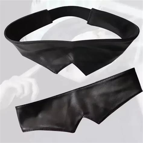 Anime Gojo Satoru Eye Black Leather Mask
