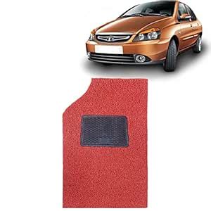 Kingsway Noodle/Grass Car Floor Mats for Tata Indigo CS (Red, Set of 5 ...