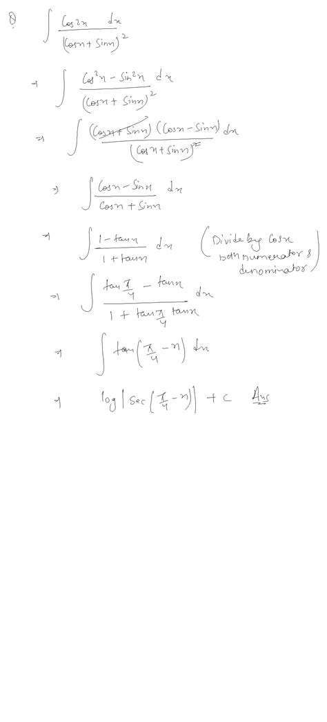 Integral Cos X/2