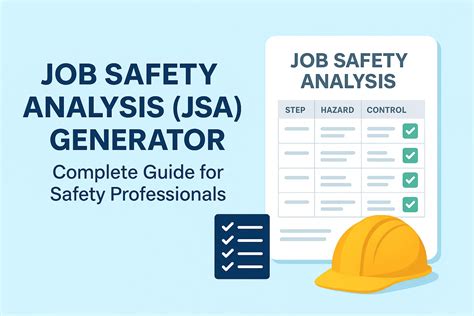 Job Safety Analysis JSA Generator – Complete Guide for Safety Professionals