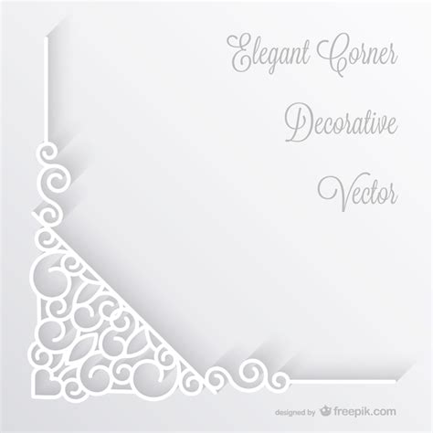 Elegant corner decoration | Free Vector