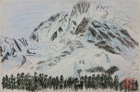 雪山简笔画 的图像结果