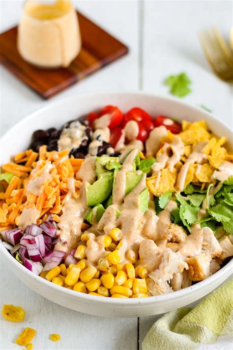 Healthy Southwest Chicken Salad with Chipotle Southwest Dressing ...