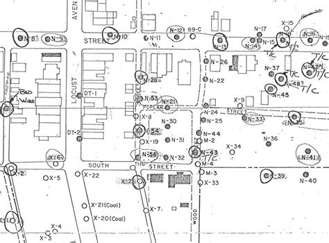 Buy 1960s Map of Centralia PA Coal Mine Fire Bore Holes Online in India ...
