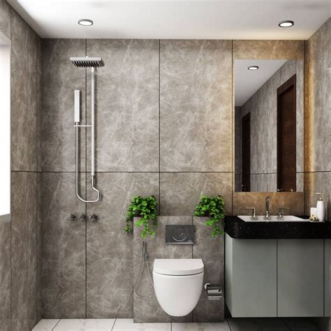 Convenient Modern Styled Small Bathroom Design Idea | Livspace