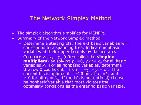 Image result for Network Simplex Method Example