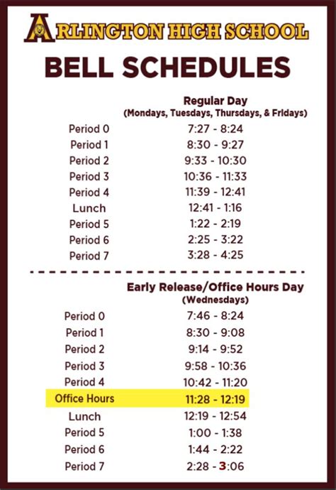 Bell Schedule Yhs at Nathan Lozano blog