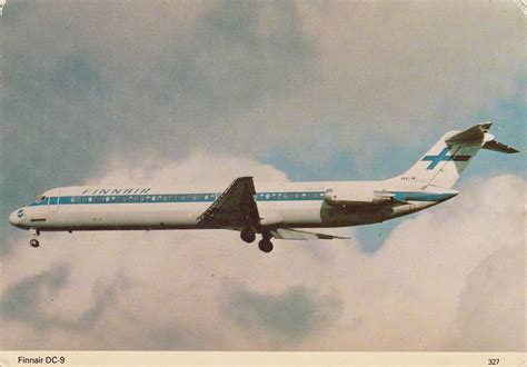 The traveler's drawer: FINNAIR. DC-9 aircraft