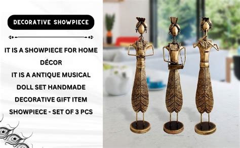 Handicrafts Paradise Wrought Iron Antique Musical Doll Set Handmade ...