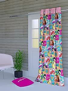 Buy Athom Trendz Disney Princess Kids Door Curtain 4x7 ft Pack of 1 ...