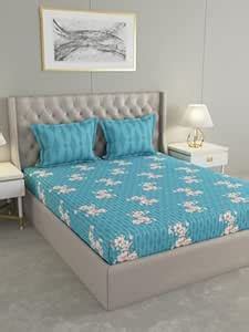 Raymond Home Camphor Collection Queen Size Bedsheet 144 TC, 100% Pure ...
