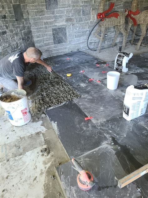 Large Format tile installation in Maple Ridge BC