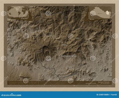 Morazan El Salvador. Sepia. Plaatsen Met Een Label Stock Foto - Image ...