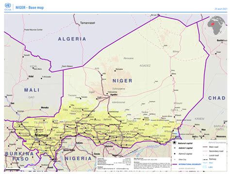 Map of Niger Civil War