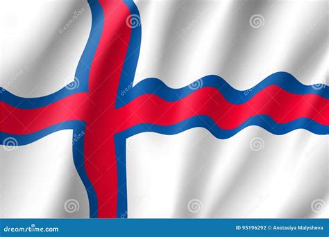 The Faroe Islands National Flag Stock Vector - Illustration of element ...
