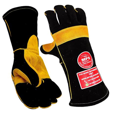 HAND SAFETY Mullick Pro Safety - Mps 15 Inches, Leather Forge/Mig/Stick ...