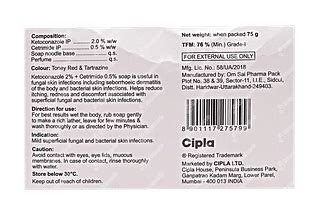 Ketocip Ct Soap 75 GM | Order Ketocip Ct Soap 75 GM Online at Truemeds
