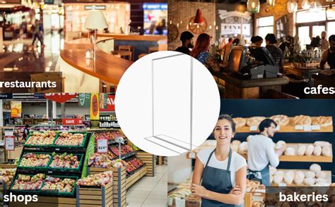 Mimini A4 Size Acrylic Sign Holder T Shape Double Sided Portrait Style ...