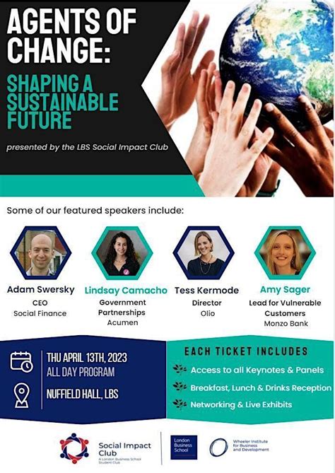 Social Impact Conference | Agents of Change: Shaping a Sustainable ...