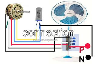 Table fan / pedestal fan 5 wire connection diagram