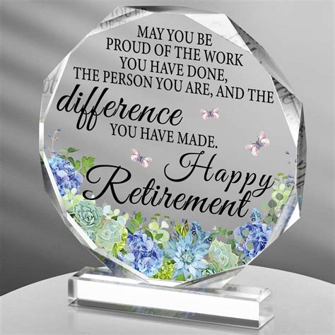 Amazon.com: Happy Retirement Wooden Plaque, Retirement Sign for Men ...