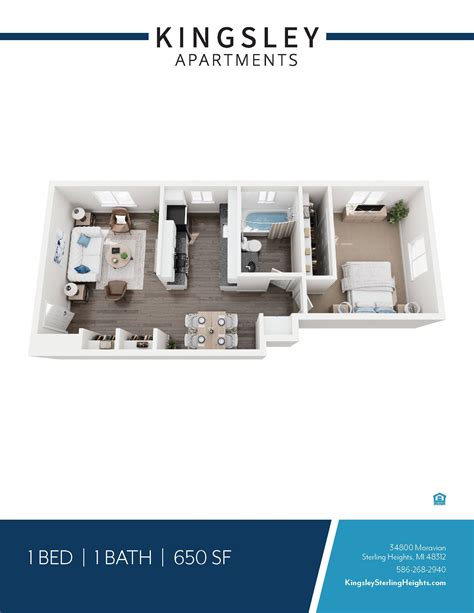 Floor Plan - Kingsley Apartments