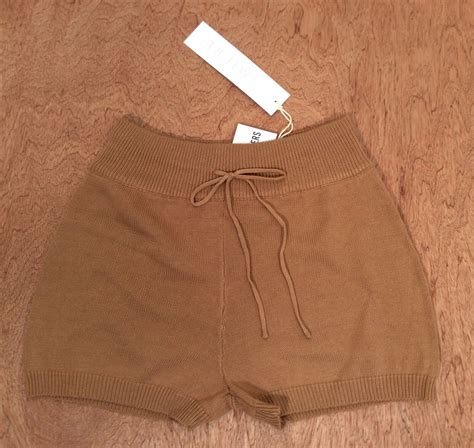 Drawstring Knit Shorts For Women