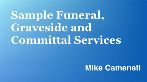 Image result for Graveside Commital Example