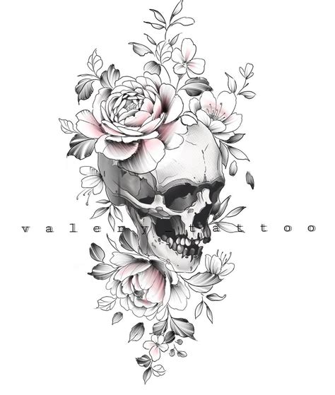 Girly Skull Half Sleeve Tattoos