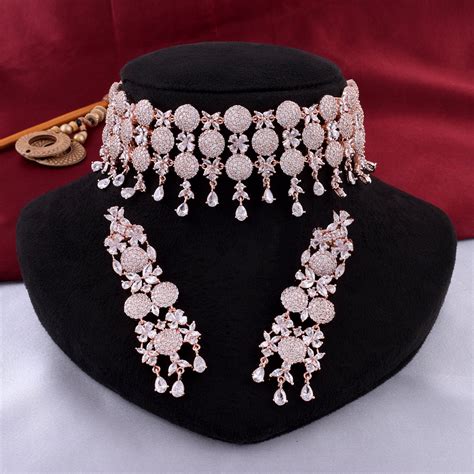 Buy Online Zircon Necklace Sets in India - Rebaari – Rebaari Jewels