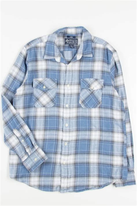 Light Blue American Rag Flannel Shirt 3849 | Flannel shirt, American ...